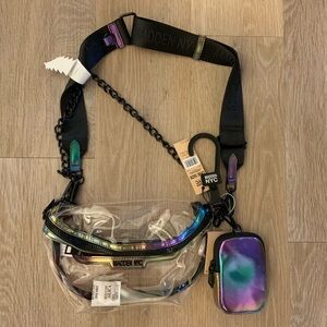(NWT) Madden NYC Iridescent Crossbody Stadium Approved Bag